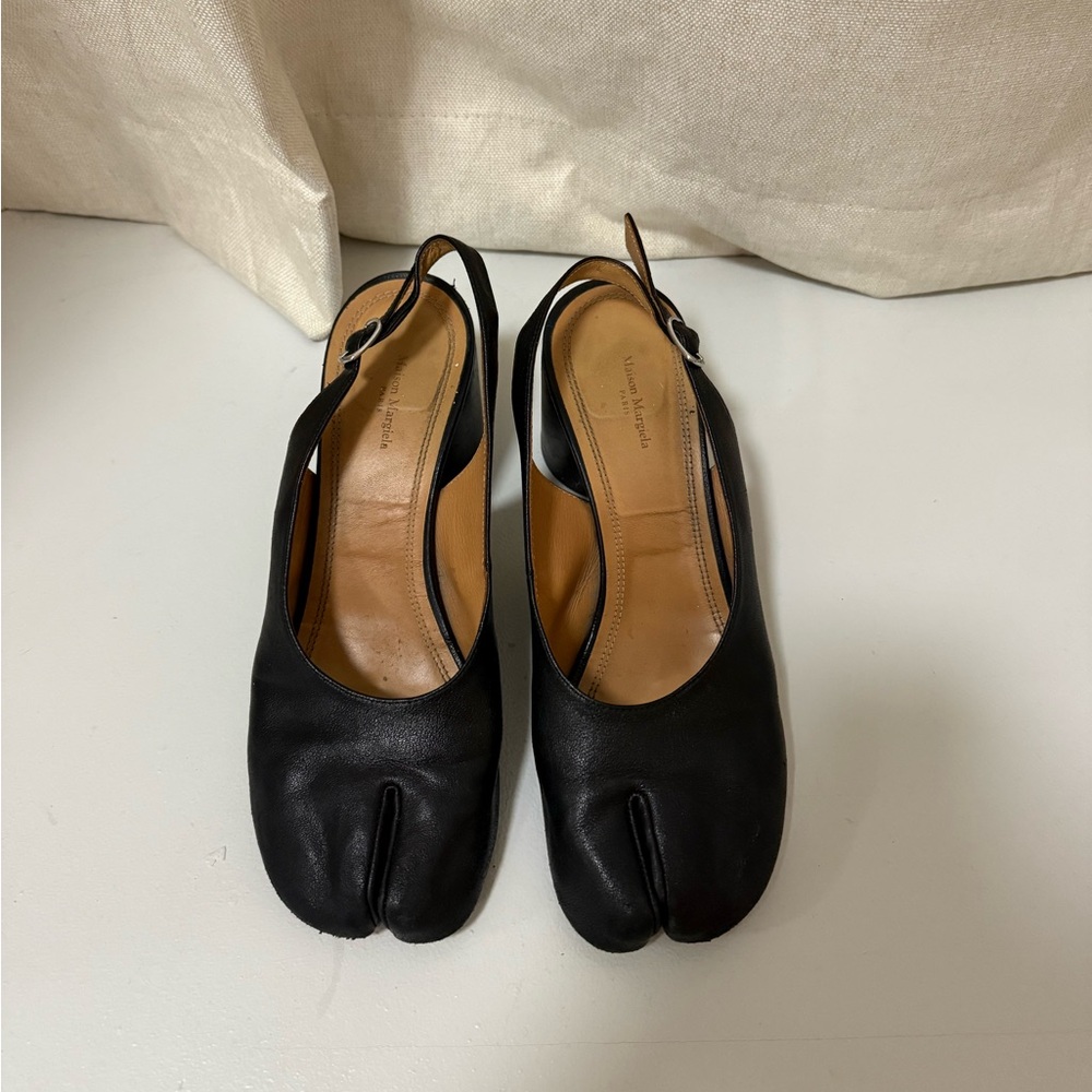 Maison Margiela Tabi Leather Slingback Heels